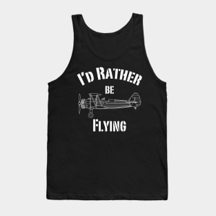 I'd rather be flying Tank Top